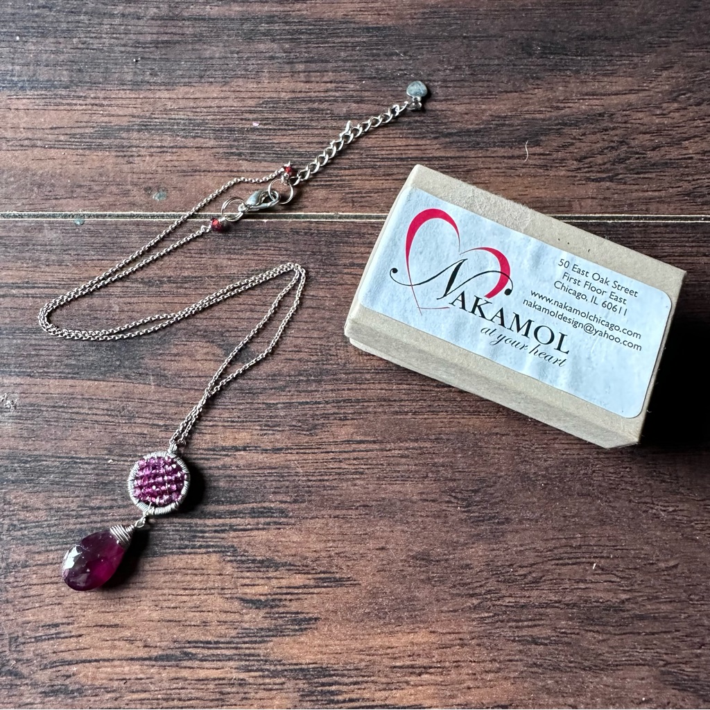 Nakamol Jewelry Ruby Red Gemstone Necklace 28$